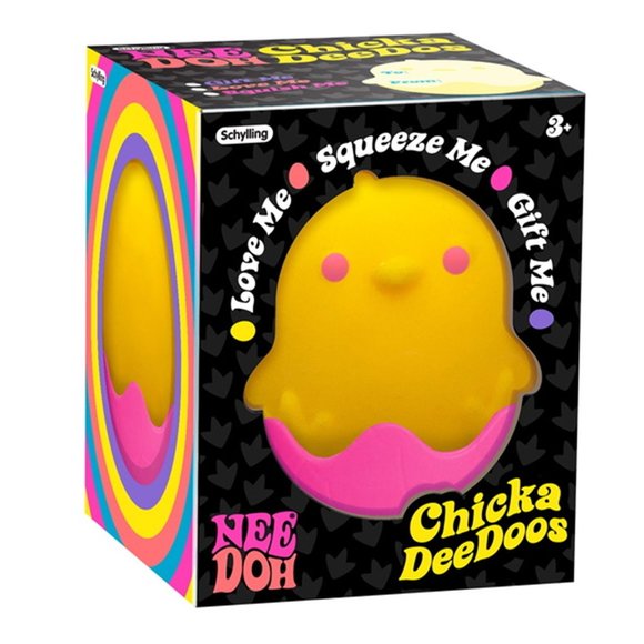 NeeDoh ChickaDeeDoos Stress Squeeze Toys Complete Gift Set Party Bundle - 3 Pack - Picture 6 of 7